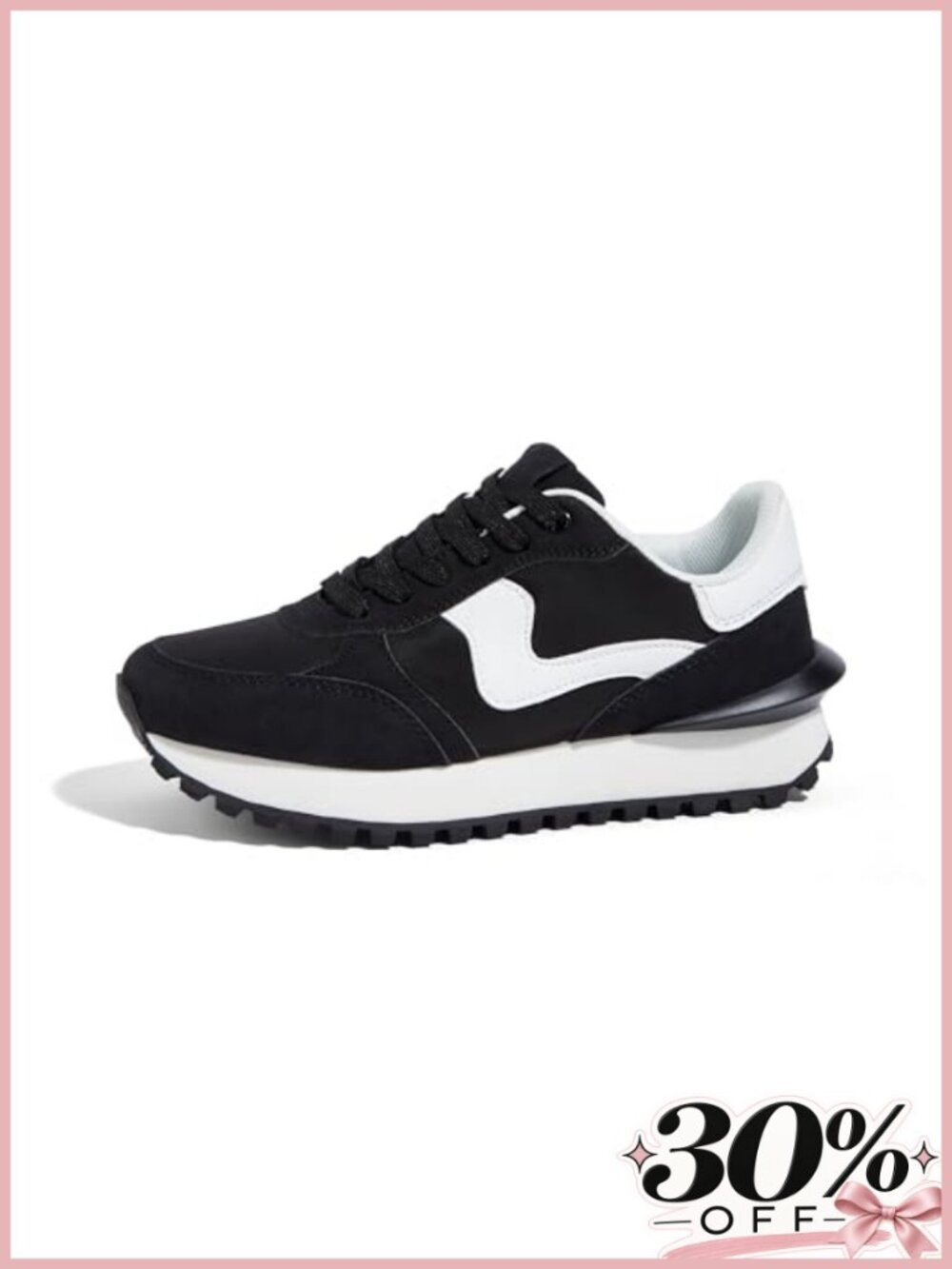 Women Platform Fashion Retro Walking Sneakers Memory Foam Breathable
